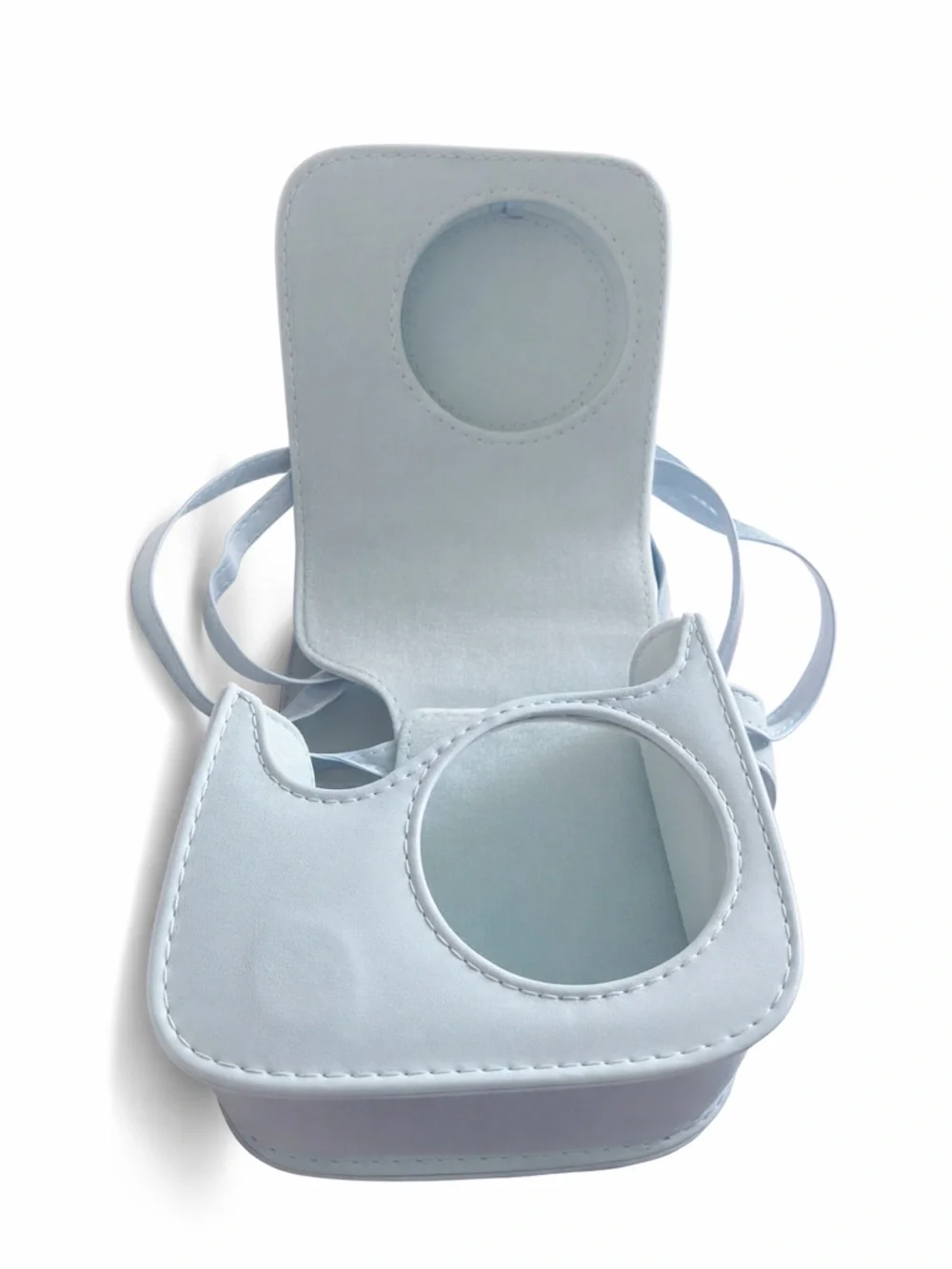 Instax Pastel Blue Camera Crossbody Case with Strap